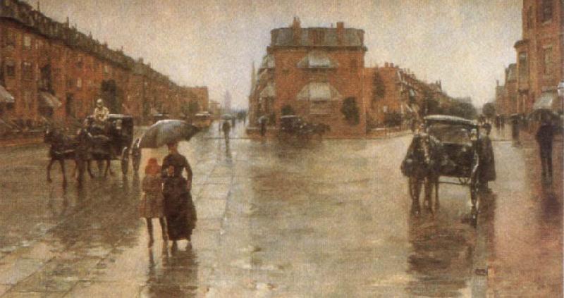 Childe Hassam Rainy Day